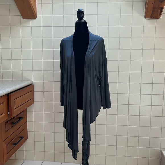 Dark gray wrap top - Picture 2 of 8